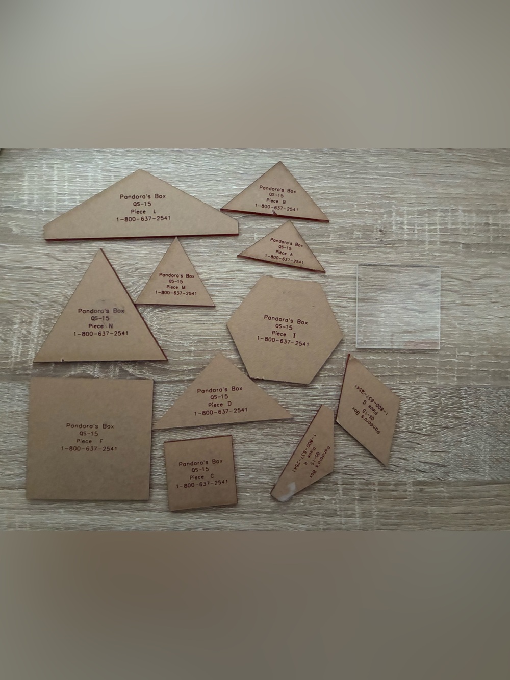Assorted Small Quilting Templates - Set of 12